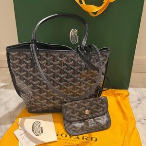Goyard Reversible Navy Blue Mini Anjou